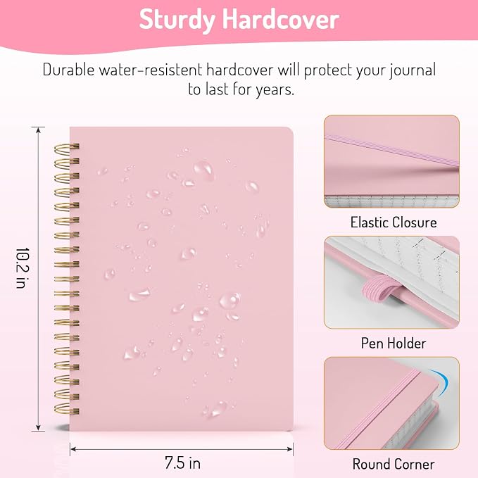 Forvencer Lined Spiral Journal Notebook - Image 6