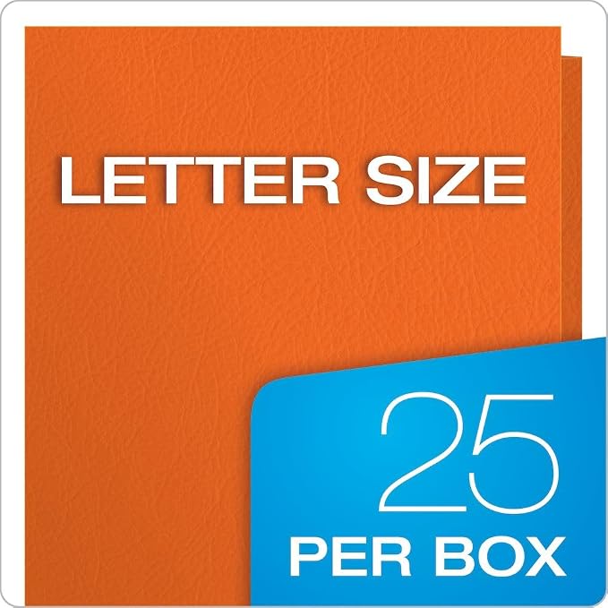 Oxford Twin-Pocket Folders, Textured Paper, Letter Size, Holds 100 Sheets 25 - Image 6