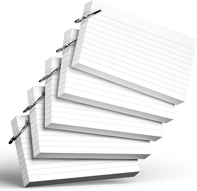 250 Count White Index Cards by Nichela