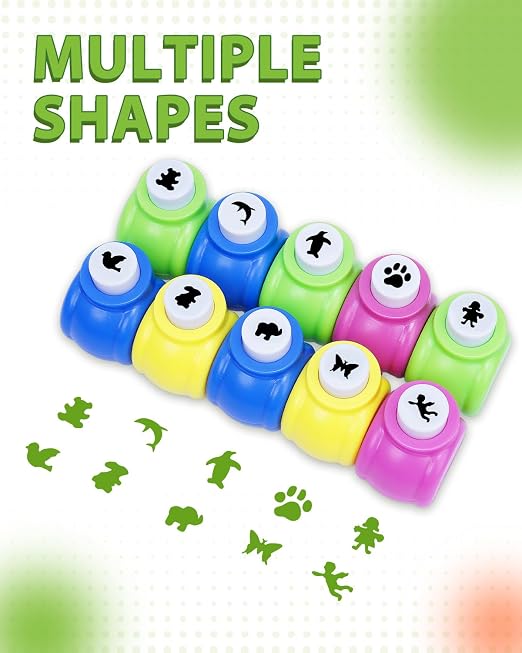 UCEC Paper Punch Shapes for Crafting, Shape Cutters Craft Punches for Paper - Image 3