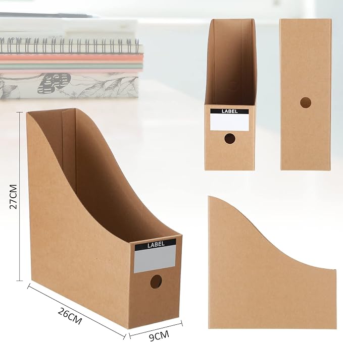 Geyee 50 Pcs Cardboard Magazine Holder Magazine File Holder Magazine Storage - Image 2
