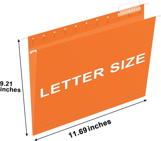 HERKKA Hanging File Folders, 30 Pack Reinforced Letter Size Hanging Folders - Image 2