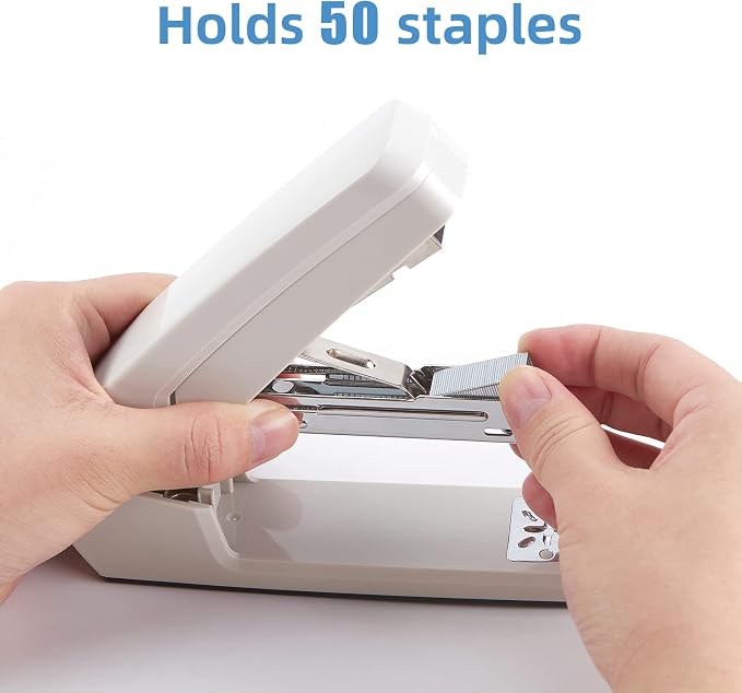 Deli/EZWORK Swing-Arm Swivel Stapler, 25 Sheets Capacity, 360 Degree Rotate - Image 5