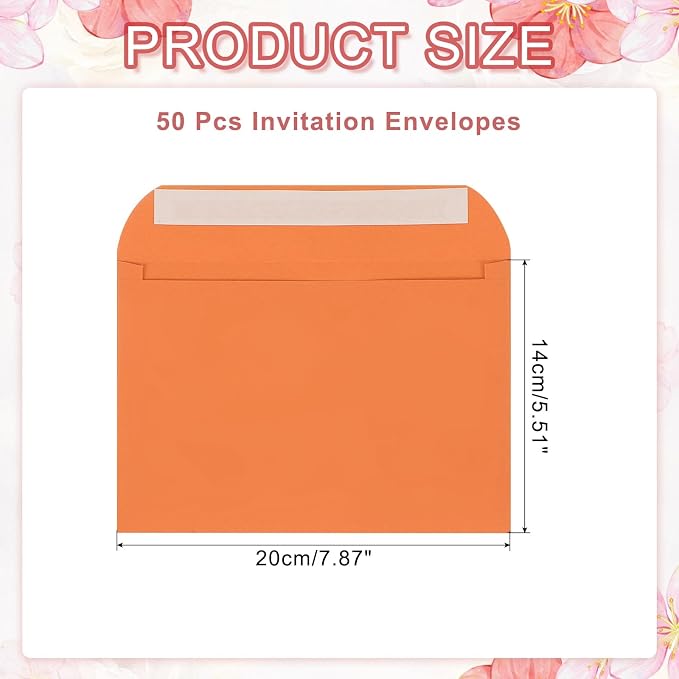 PATIKIL 7.5x5.5 Inch Invitation Envelopes - Image 2