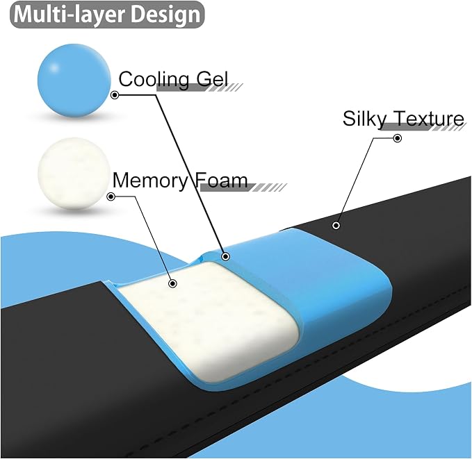 Faluber Cooling Gel Wrist Rest, 14.3-inch Length - Image 8