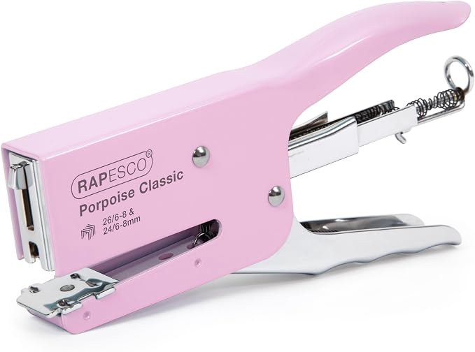 Rapesco 1345 Porpoise Classic Stapling Plier, 45 Sheet Capacity, Uses Type 26 by Rapesco