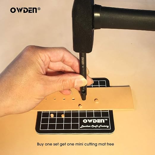 OWDEN Professional 6Pcs. Leather Hollow Punch Set. Size: 1.0-5.0mm - Image 5