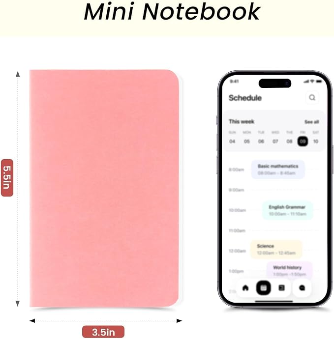 Oucaru 16PCS Mini Notebooks Bulk, 3.5" x 5.5", 16 Color, 60 Pages Blank Paper - Image 2