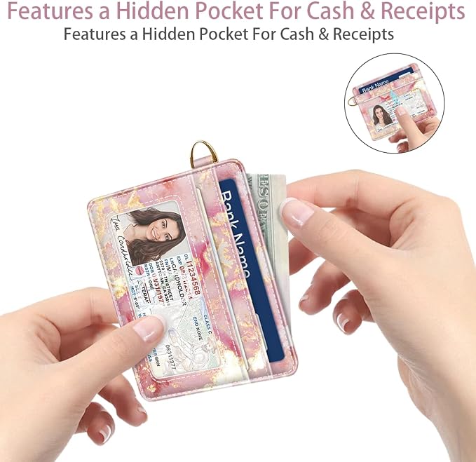 Slim Minimalist Front Pocket RFID Blocking Credit Card Holder Small Wallet Cute - Image 5