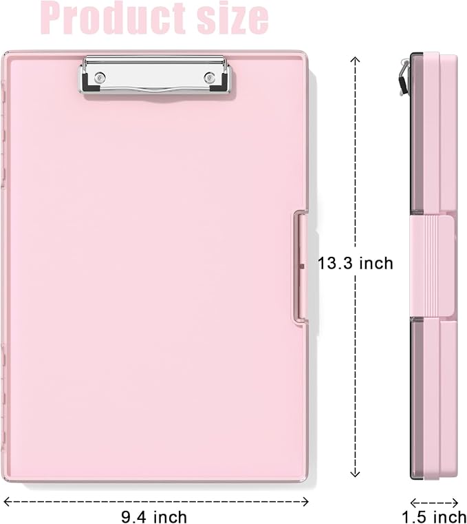 Hongri Clipboard with Storage, Heavy Duty with Dual Compartment, Smooth Writing - Image 2
