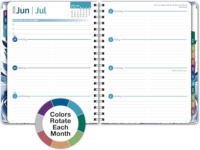HARDCOVER Academic Year 2026-2027 Planner: 14 Months 8.5"x 11" Daily Weekly - Image 6