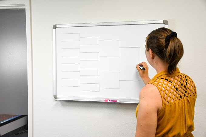12 Team Bracket Whiteboard 36" x 24" - Image 4