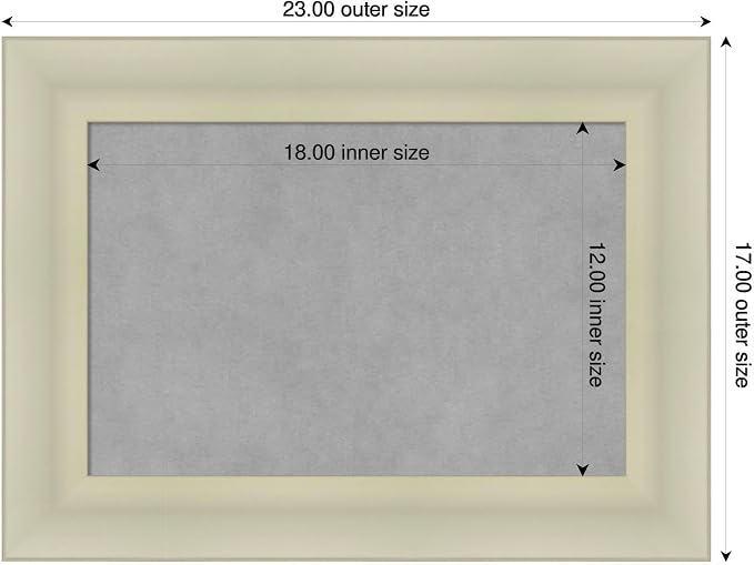 Amanti Art Silver Framed Magnetic Board 17x23 Small Vision Board - Image 2