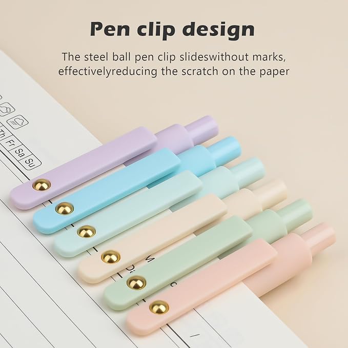 Ddaowanx Gel Pens, 0.7mm Quick Dry Fine Point Smooth Writing Pens, Cute Office - Image 5