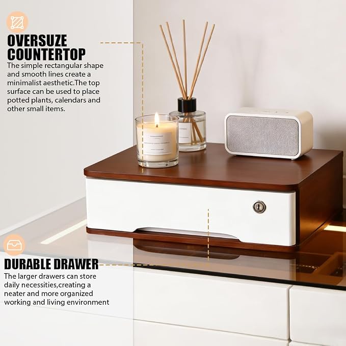 Desktop Storage Box, Desk Organizer Drawer, Desktop Organizer, Office Supplies - Image 4