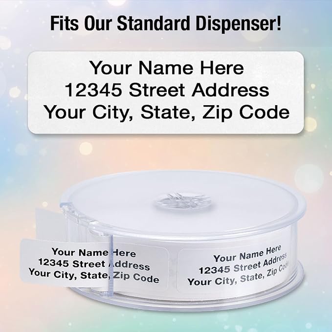 Personalized Return Address Labels, Roll of 250 Gloss White Self-Adhesive - Image 9