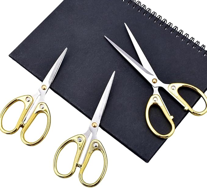 4.5" All Stainless Steel Office Scissors, Ultra Sharp Blade Shears, Sturdy - Image 4