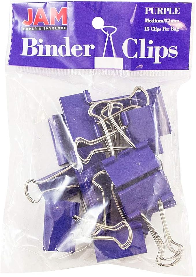 JAM PAPER Colorful Binder Clips - Image 6