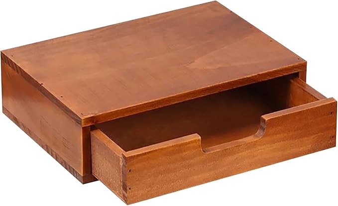 Single Drawer Desktop Storage Organizer in a Modern Wood Design Wooden by PrimoSupply