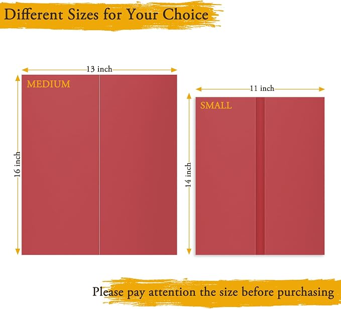 AKONEGE 4PCS Medium Trifold Poster Board 26" x 16" Red Tri Fold Presentation - Image 2