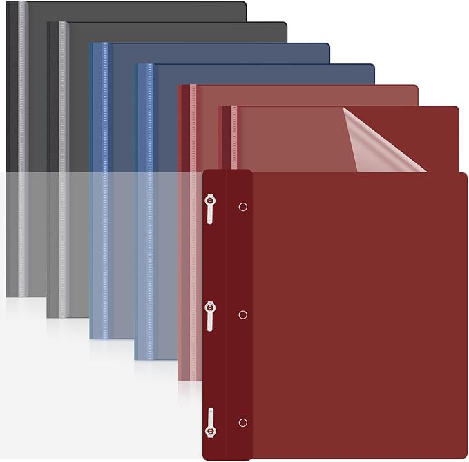 Teling 24 Pcs Clear Front Report Covers by Teling
