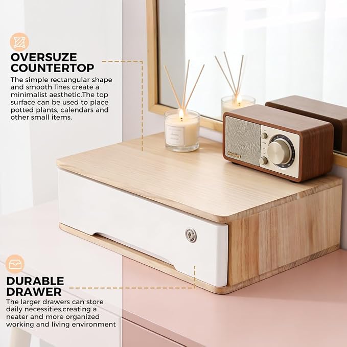 Desktop Storage Box, Desk Organizer Drawers, Desktop Organizer, Office Supplies - Image 4