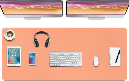 Boutilon Leather Desk Pad Protector, Non-Slip Mouse Pad, Laptop Desk Pad by Boutilon