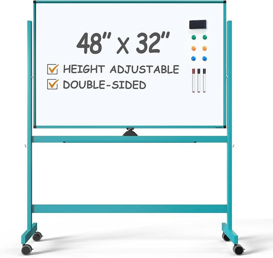 TSJ OFFICE Large Rolling Whiteboard by TSJOFFICE