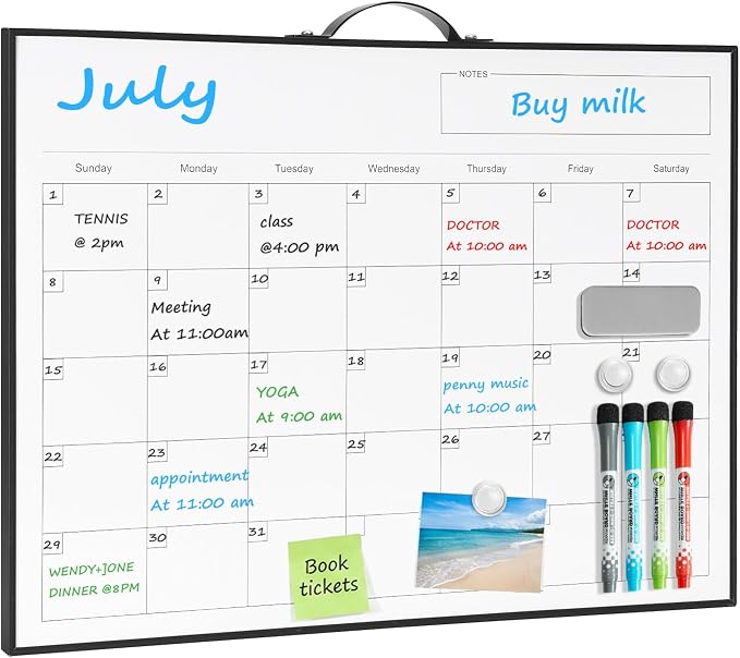 TSJ OFFICE White Board Calendar by TSJOFFICE-WipeCleanThinkGreenWorkSmart