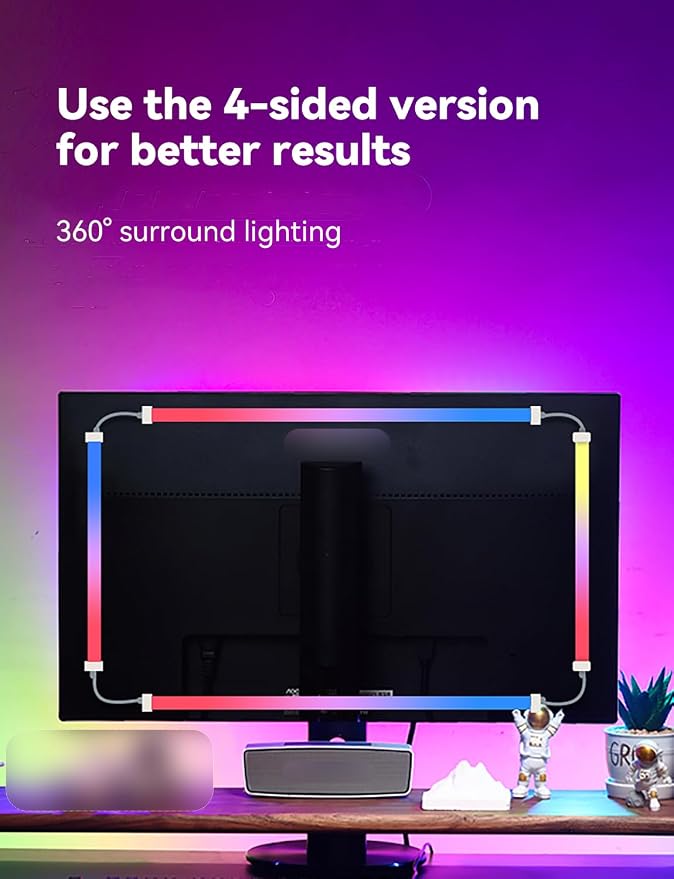 Monitor LED Backlights for PC & Mac, LED Strip Light Sync - Image 6