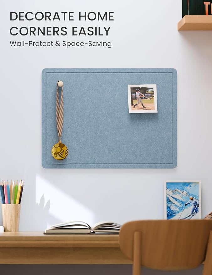 Fluxynara Bulletin Board, 23.6" x 17.5" Cork Board Alternative - Image 4