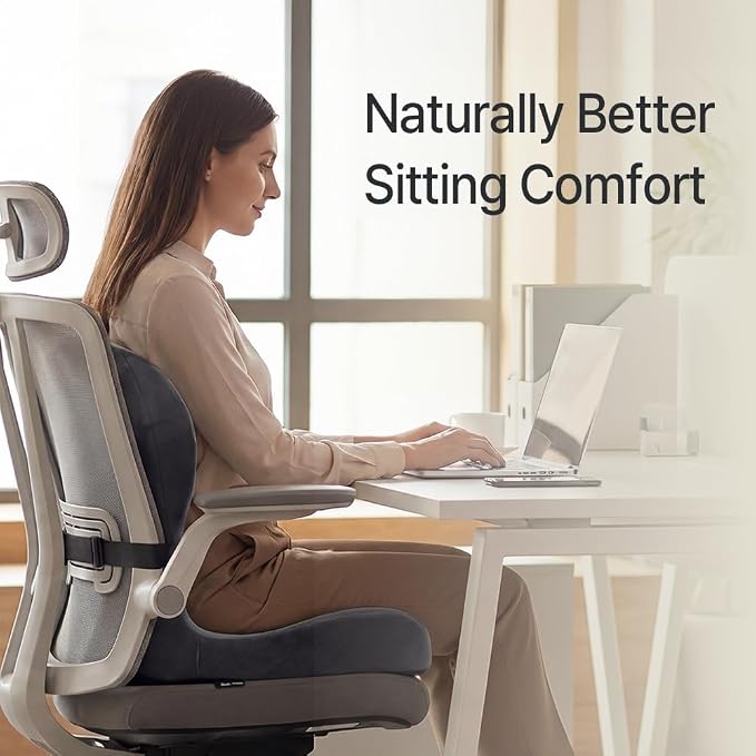 Navizam Lumbar Support Pillow for Office Chair – Seat Cushions for Office Chairs - Image 2