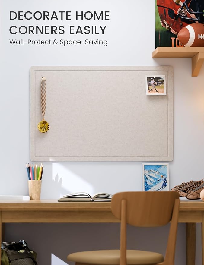 Fluxynara Bulletin Board, 35.4" x 23.6" Cork Board Alternative - Image 4