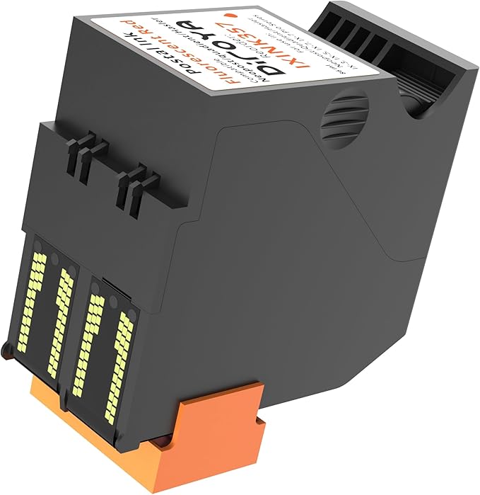 IXINK357 Ink Cartridge High Yield Replacement for Neopost Quadient Hasler IX-3, IX-5, IX-7, IX-7 Pro Series Franking Machine Fluorescent Red Postage Ink-DeskLoop Office