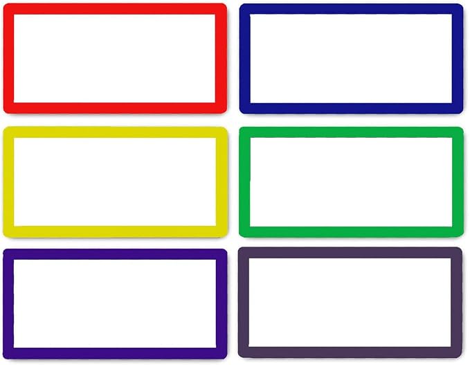 ZHIDIAN Magnetic Dry Erase Labels 2.1" x 1.2", Blank Name Tags Plates - Image 2