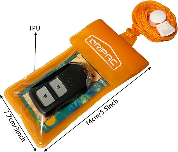 DRIPAC Waterproof Car Key FOB Case Waterproof Wallet Waterproof Holder Pouch - Image 3
