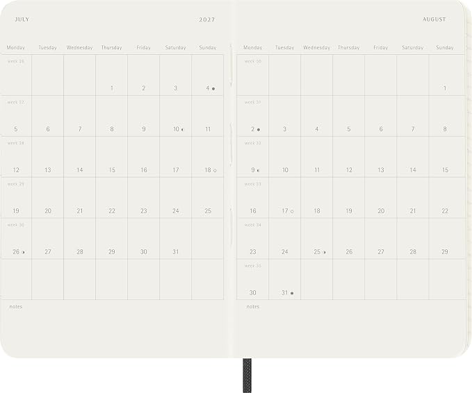 Moleskine Classic 12 Month 2027 Daily Planner, Soft Cover, 400 pages - Image 4