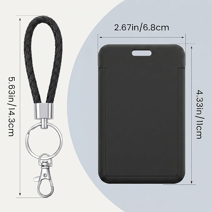 ID Card Badge Holder Key Chain - Image 2