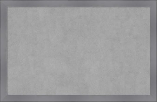 Amanti Art Grey Framed Magnetic Board 22x34 Large Vision Board by AmantiArt