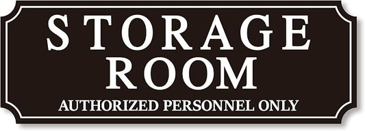 Storage Room Door Sign for Business and Home, Self-Adhesive Durable Modern by LUHIMO