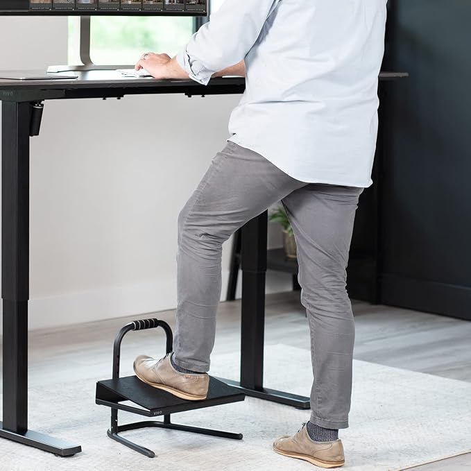 VIVO Ergonomic Height Adjustable Foot Rest Relief Platform, Elevated Stool - Image 2