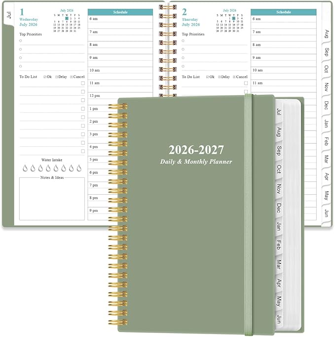2026-2027 Daily & Monthly Planner by Heveboik