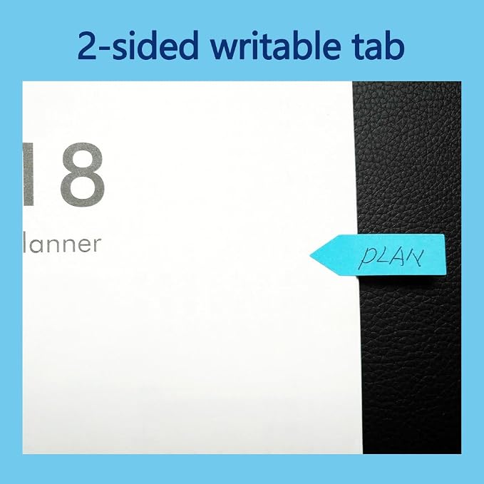 Sticky Notes Set with Ruler, Mini Sticky Note Pads, Arrow Flags, Leather - Image 7