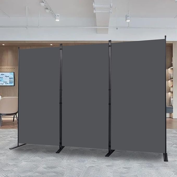 CHOSENM Room Divider, 3 Panel Folding Privacy Screens - Image 6