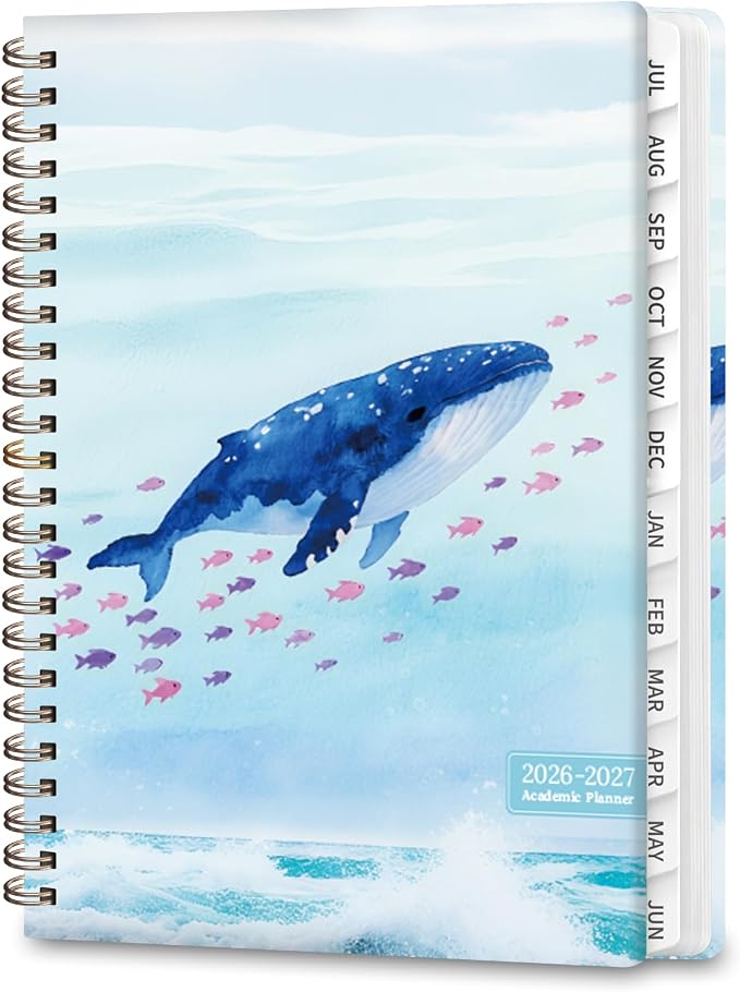 Planner 2026-2027, Weekly and Monthly Academic Year Calendar Planner, July 2026 by VALOME