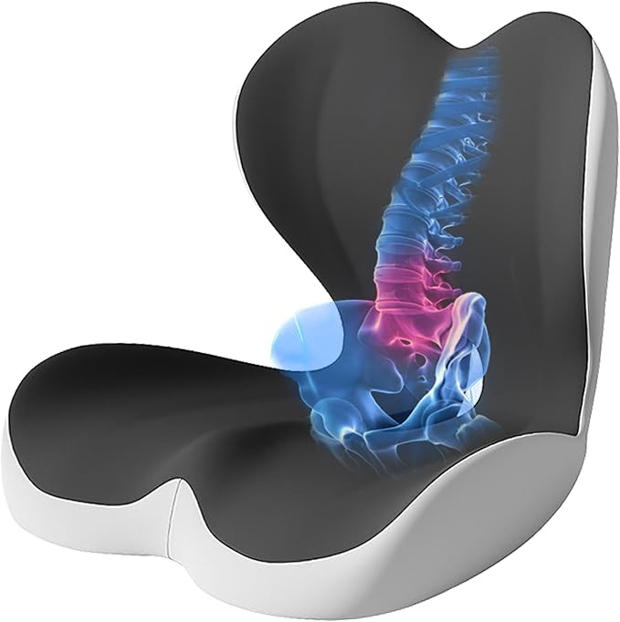 Seat Cushion for Office Chair and Car, Lumbar Support Pillow for Office Chair - Image 9