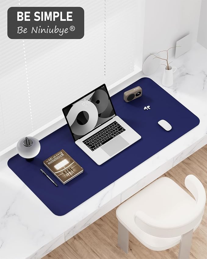 Desk Pad, 35.5" x 17" PU Leather Non-Slip Desk Mat Large Mouse Pad - Image 7