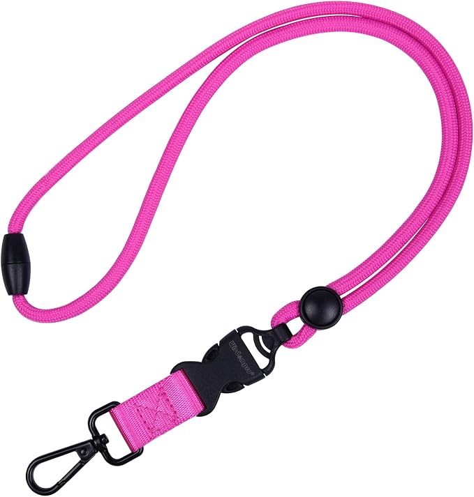 Wisdompro 2 Pack of 21 inch Durable Round Cord Heavy Duty Lanyard - Image 2