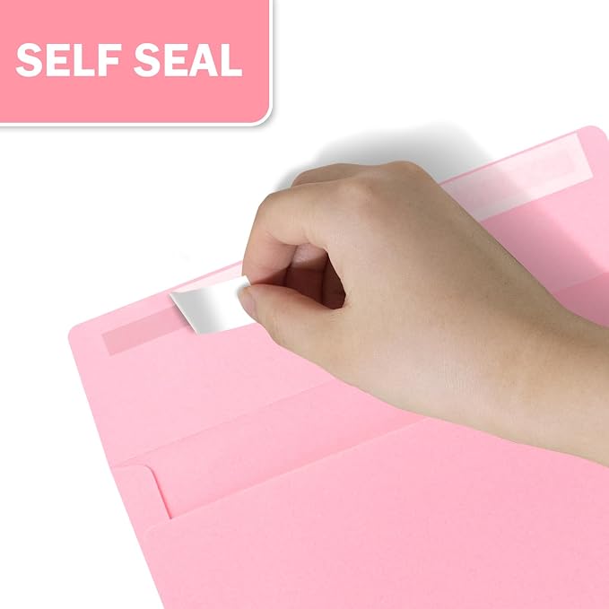 A9 Envelopes Pink 5.75x8.75 Invitation Envelopes Self Seal Pack of 50 Blank - Image 3