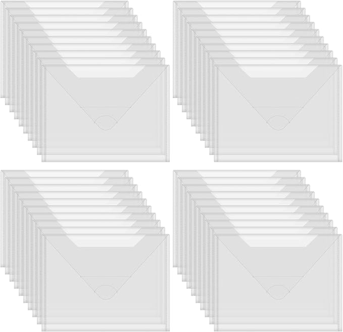Briartw 40 Pack Large Storage Bag, 11.5"x9"Resealable Plastic Envelopes Pockets by Briartw